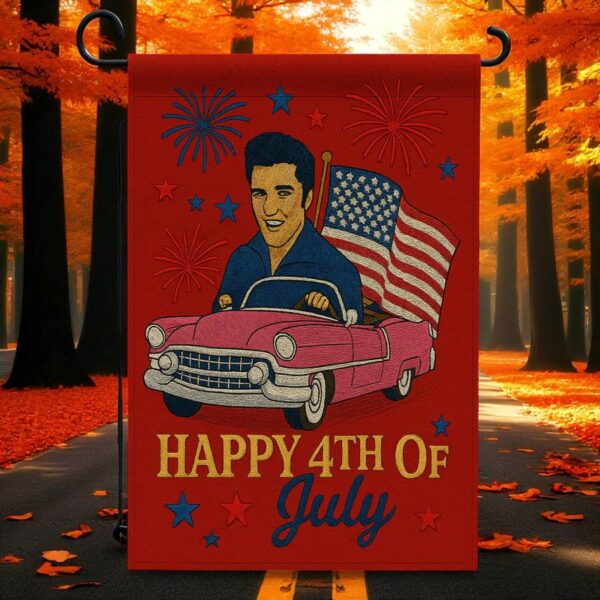 Elvis Presley Happy 4th Of July Gift For Fan Flag o3ijxPQ