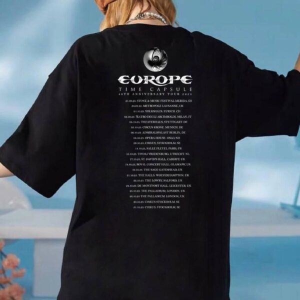 Europe Time Capsule 40th Anniversary Tour 2025 T-shirt-a Rb74kcQ