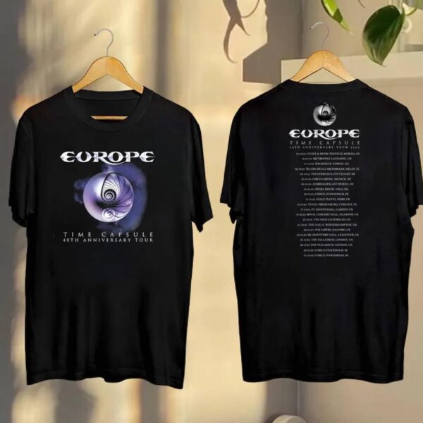 Europe Time Capsule 40th Anniversary Tour 2025 T-shirt 5X218Q9