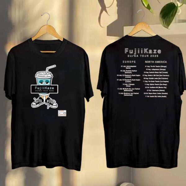 Fujiii Kaze EUROPE TOUR 2025 Tシャツ Fujii Kaze Europe And North America Tour 2025 T-shirt