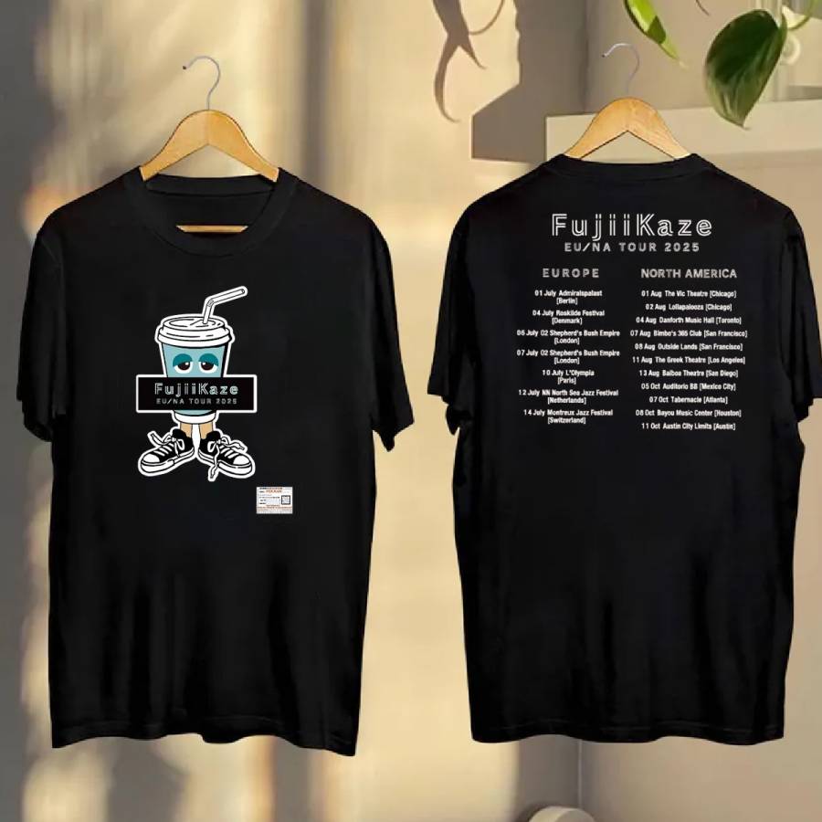 Fujiii Kaze EUROPE TOUR 2025 Tシャツ Fujii Kaze Europe And North America Tour 2025 T-shirt