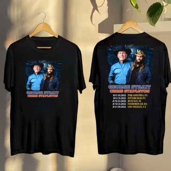 George Strait Chris Stapleton Tour 2025 T-shirt Ua6zSAY