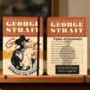 George Strait Table Of Contents Leather Notebook-c Grk3CAf