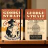 George Strait Table Of Contents Leather Notebook 4DF72Iz