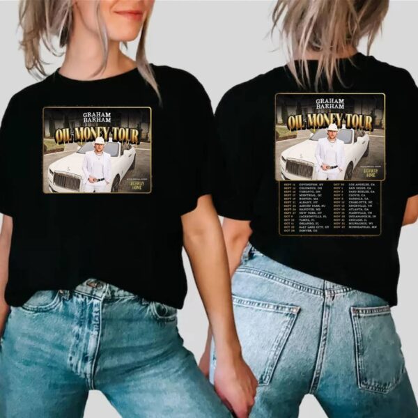 Graham Barham Oil Money Tour 2025 T-shirt-b t9R3Vm1