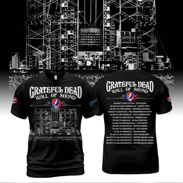Grateful Dead Wall Of Sound Tour 2025 T-shirt 2ruAkz6