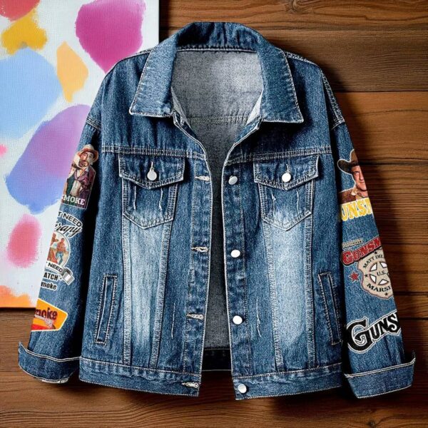 Gunsmoke 70th Anniversary 1955-2025 Denim Jacket-a V01urHSd2q jw1SWlu