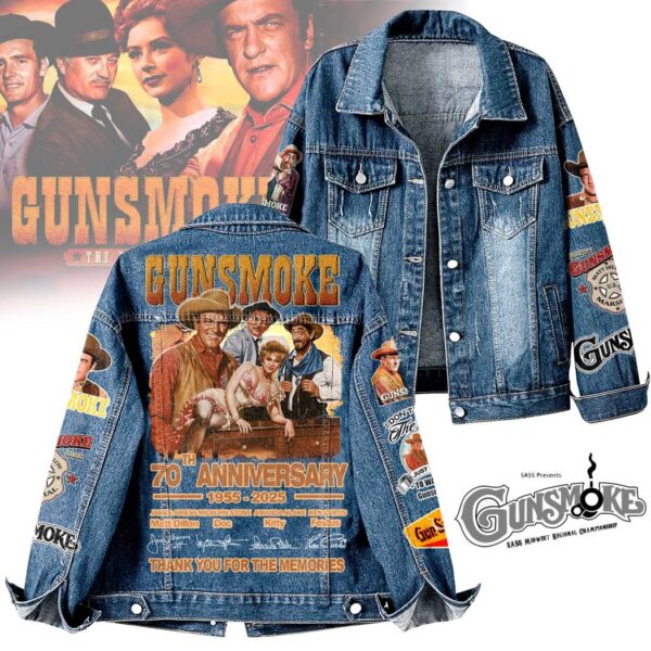 Gunsmoke 70th Anniversary 1955-2025 Denim Jacket 2XtI9fQ