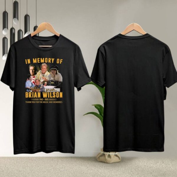 In Memory Of Brian Wilson The Beach Boys 1942-2025 T-shirt zi2pnGc