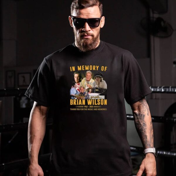 In Memory Of Brian Wilson The Beach Boys 1942-2025 T-shirt-a ZnP3BVx