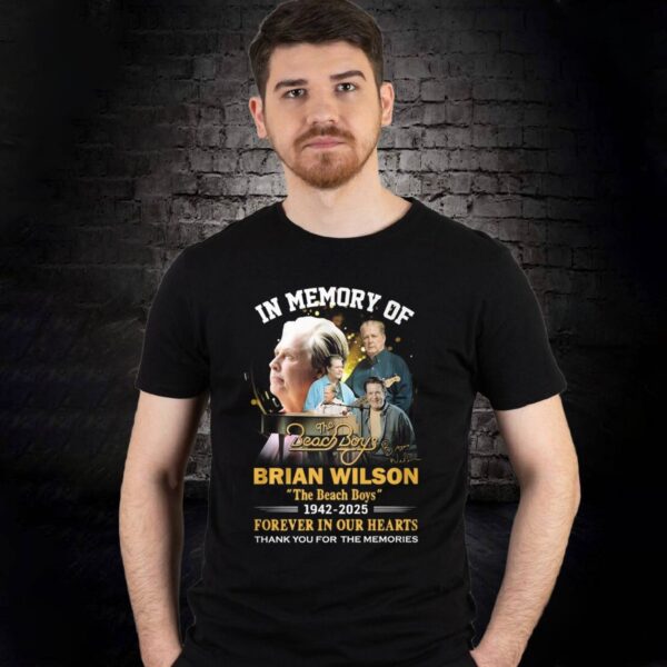 In Memory Of The Beach Boys Brian Wilson 1942-2025 T-shirt-a o7yEhJC