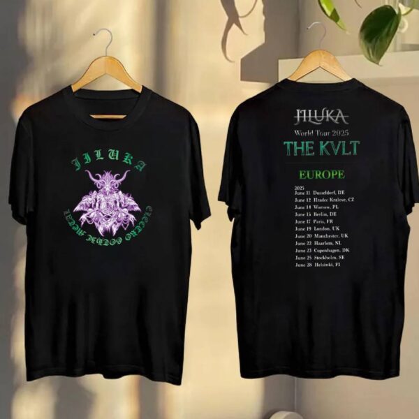Jiluka World Tour 2025 The Kvlt T1 Europe T-shirt fAXQnFj