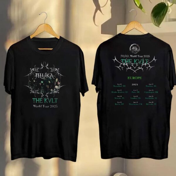 Jiluka World Tour 2025 The Kvlt T2 Europe T-shirt nmTSKX9