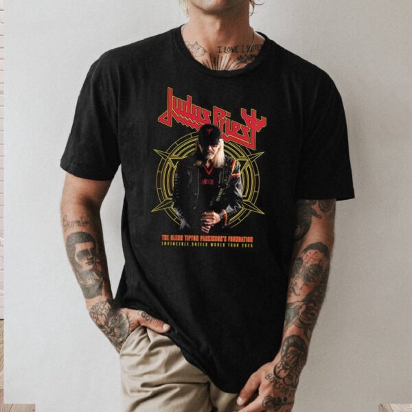 Judas Priest Invincible Shield World Tour 2025 T-shirt 8IX9daJ