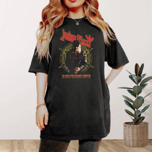Judas Priest Invincible Shield World Tour 2025 T-shirt-b T5aIqjP