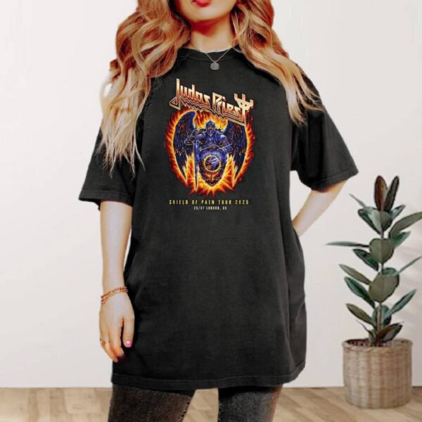Judas Priest Shield Of Pain Tour 2025 257 London T-shirt-a 3Umtavc
