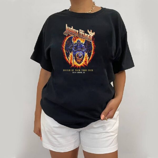 Judas Priest Shield Of Pain Tour 2025 257 London T-shirt FEKAz1v