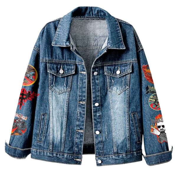 Judas Priest Shield Of Pain Tour 2025 Denim Jacket-a YLMchp9