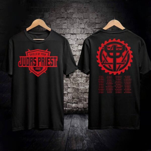 Judas Priest Shield Of Pain Tour 2025 T-shirt-b cUOCZ2Y