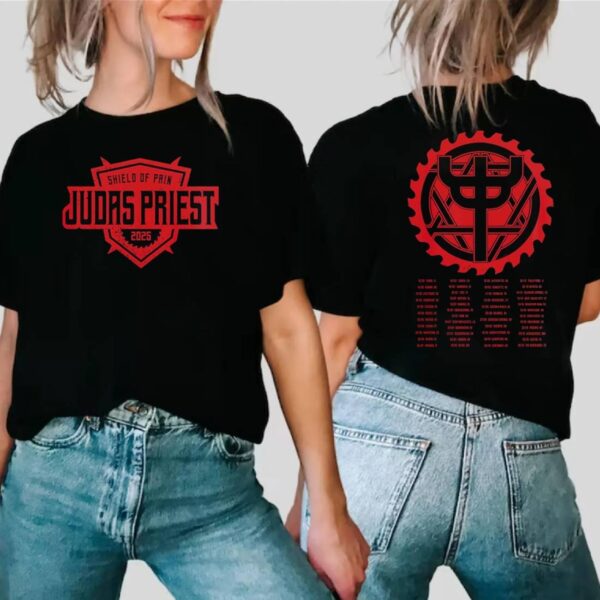 Judas Priest Shield Of Pain Tour 2025 T-shirt EPT4tap