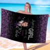 Just A Girl Who Loves Elvis Presley Beach Towel-a zOrRxC1