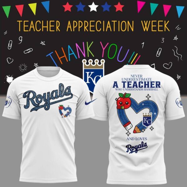 Kansas City Royals X Teacher Appreciation Game T-shirt 9rmNUeb