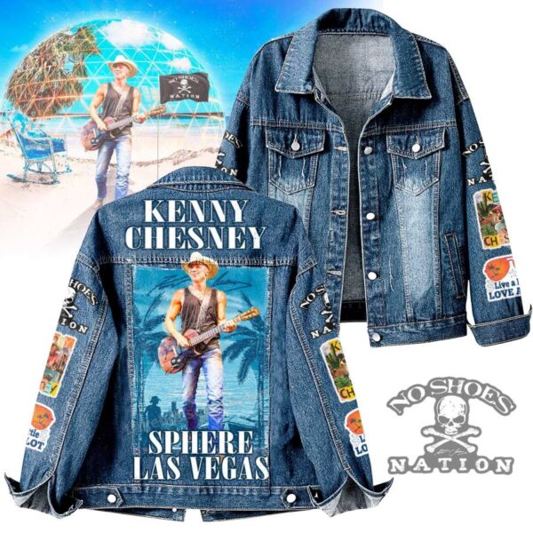 Kenny Chesney Sphere Las Vegas Denim Jacket WjMN1Q0