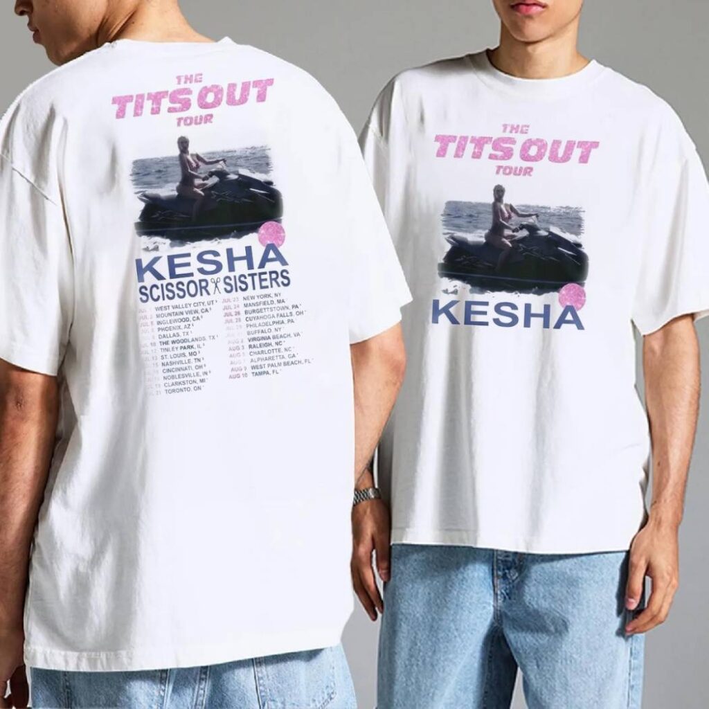 Kesha The Tits Out Tour 2025 T-shirt - Ricardo Seco Shop
