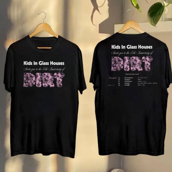 Kids In Glass Houses Dirt 15th Anniversary Tour 2025 T-shirt xAeFzMr