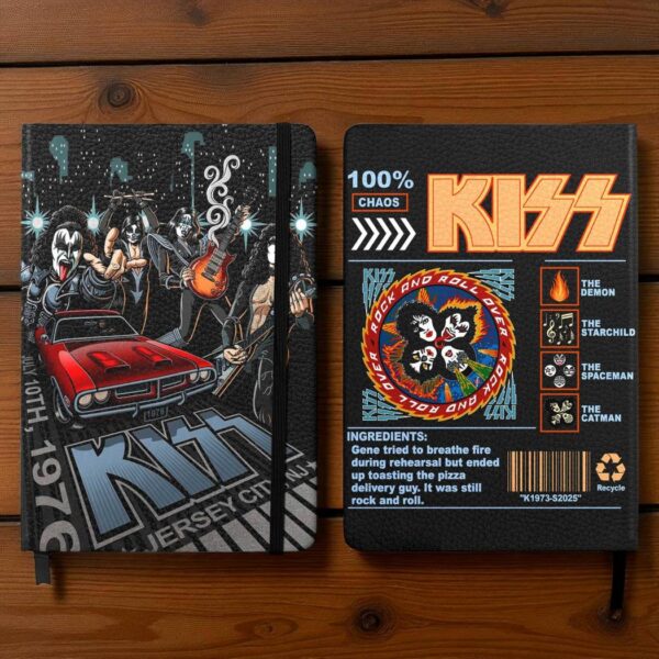 Kiss 100% Chaos Leather Notebook OnyomaY