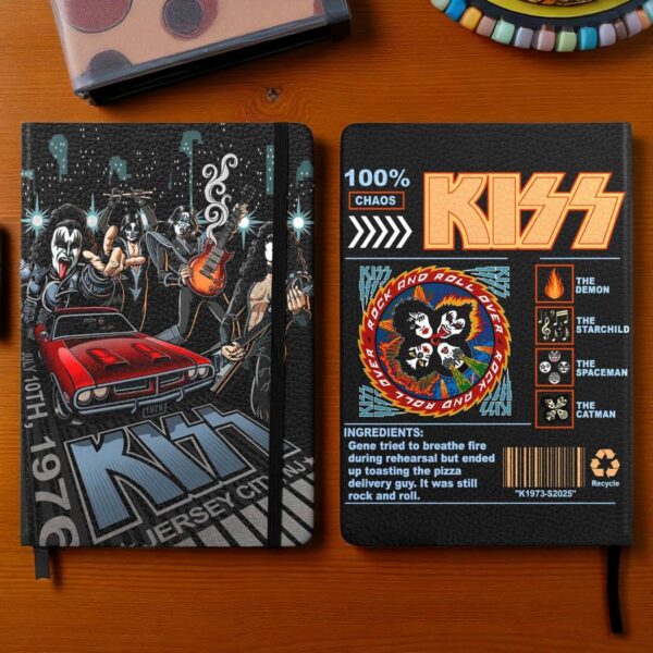 Kiss 100% Chaos Leather Notebook-b 3zMNrv7