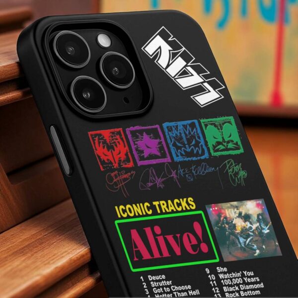 Kiss Iconic Tracks Alive Phone Case-a dGi9TjL