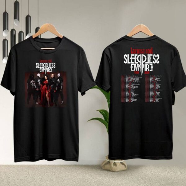 Lacuna Coil Europe Tour 2025 T-shirt ej7FbuM