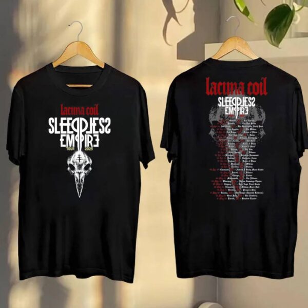 Lacuna Coil North America Tour 2025 T-shirt OoVTgJb
