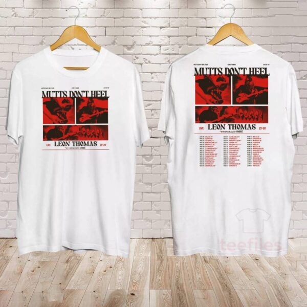 Leon Thomas Mutts Don't Heel Tour 2025-2026 T-shirt-a 9rADdGc