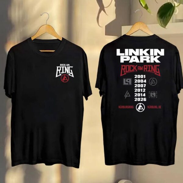 Linkin Park Rock Am Ring 2001 2004 2007 2012 2014 2026 T-shirt WULqG0A