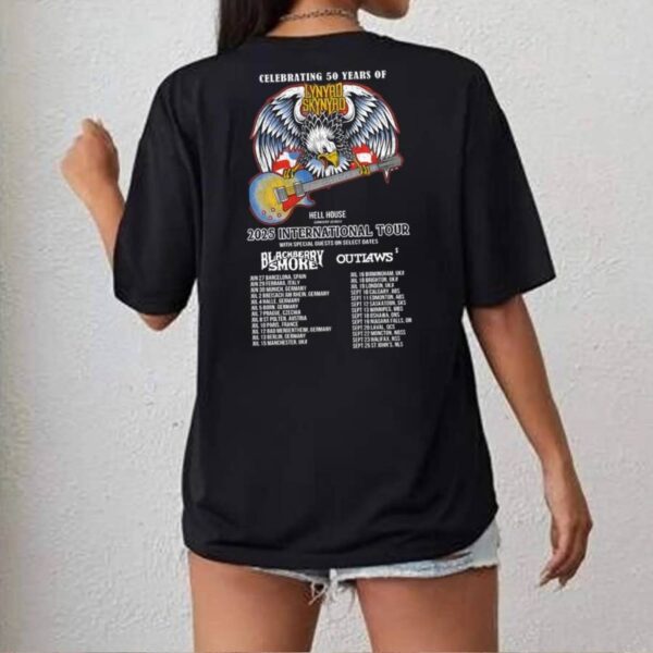 Lynyrd Skynyrd Turn It Up 2025 International Tour T-shirt-b Ycg1FwW