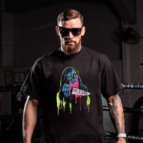 Mastodon Artist Series Cjk Neon Knife Skull Reaper T-shirt 7ucQH2h
