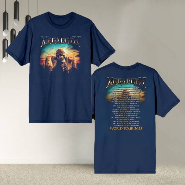 Megadeth World Tour 2025 T-shirt 5gJ0DuN