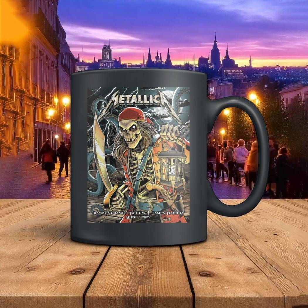 Metallica M72 Raymond James Stadium Tampa Florida 2025 Mug JTfspto
