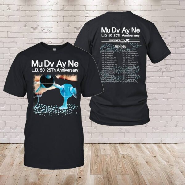 Mudvayne L.d. 50 25th Anniversary 2000-2025 T-shirt 7yg6tku