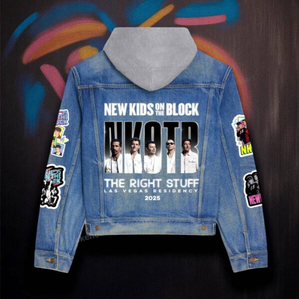 New Kids On The Block The Right Stuff Las Vegas Residency 2025 Jean Hoodie Jacket-b iA7Tu3U