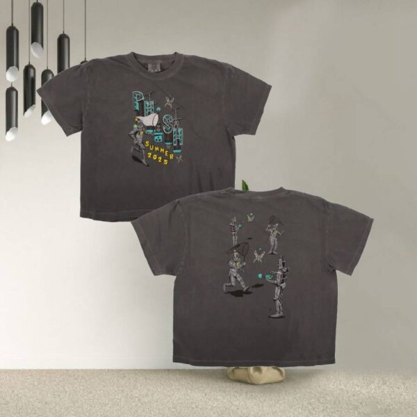 Phish Women's Pollock Robot Butterfly Summer 2025 T-shirt XViMs1B