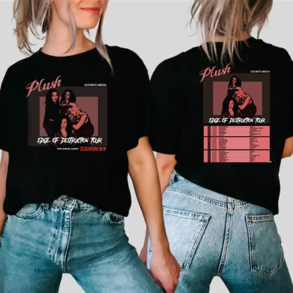 Plush Edge Of Destruction Tour 2025 North America T-shirt-a 9AczdDV