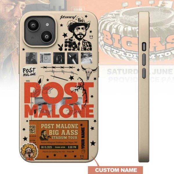 Post Malone Big Ass Stadium Tour 2025 Phone Case N8yKFhb