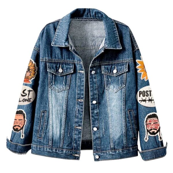 Post Malone Coachella Valley Music And Arts Festival Denim Jacket-a qzPEUkR