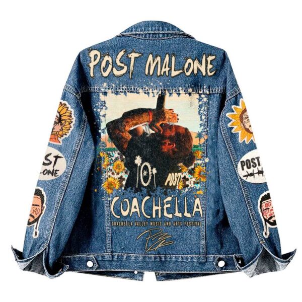 Post Malone Coachella Valley Music And Arts Festival Denim Jacket-b ycEjV7p