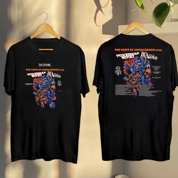 Powerman 5000 The Taste Of Armageddon 2025 Tour T-shirt UtvAogs