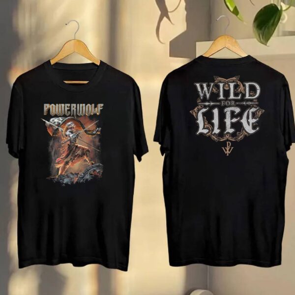 Powerwolf Wild For Life T-shirt F9gSMCn
