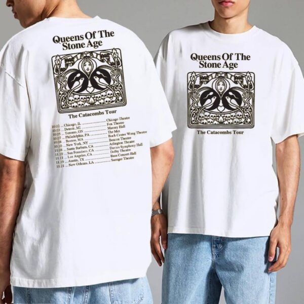 Queen Of The Stone Age The Catacombs Tour 2025 T-shirt-a OHCSPiN